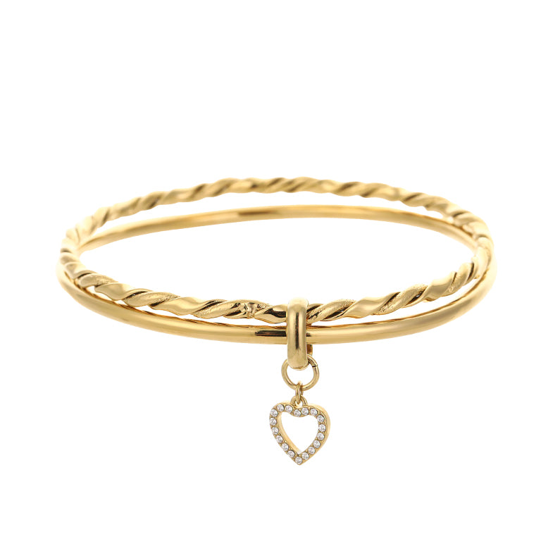 Bangle | Set Amore Heart Open