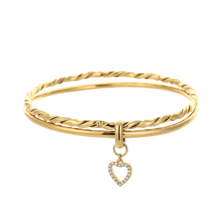 Bangle | Set Amore Heart Open