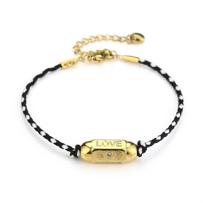 Armband Bullet Love Zwart