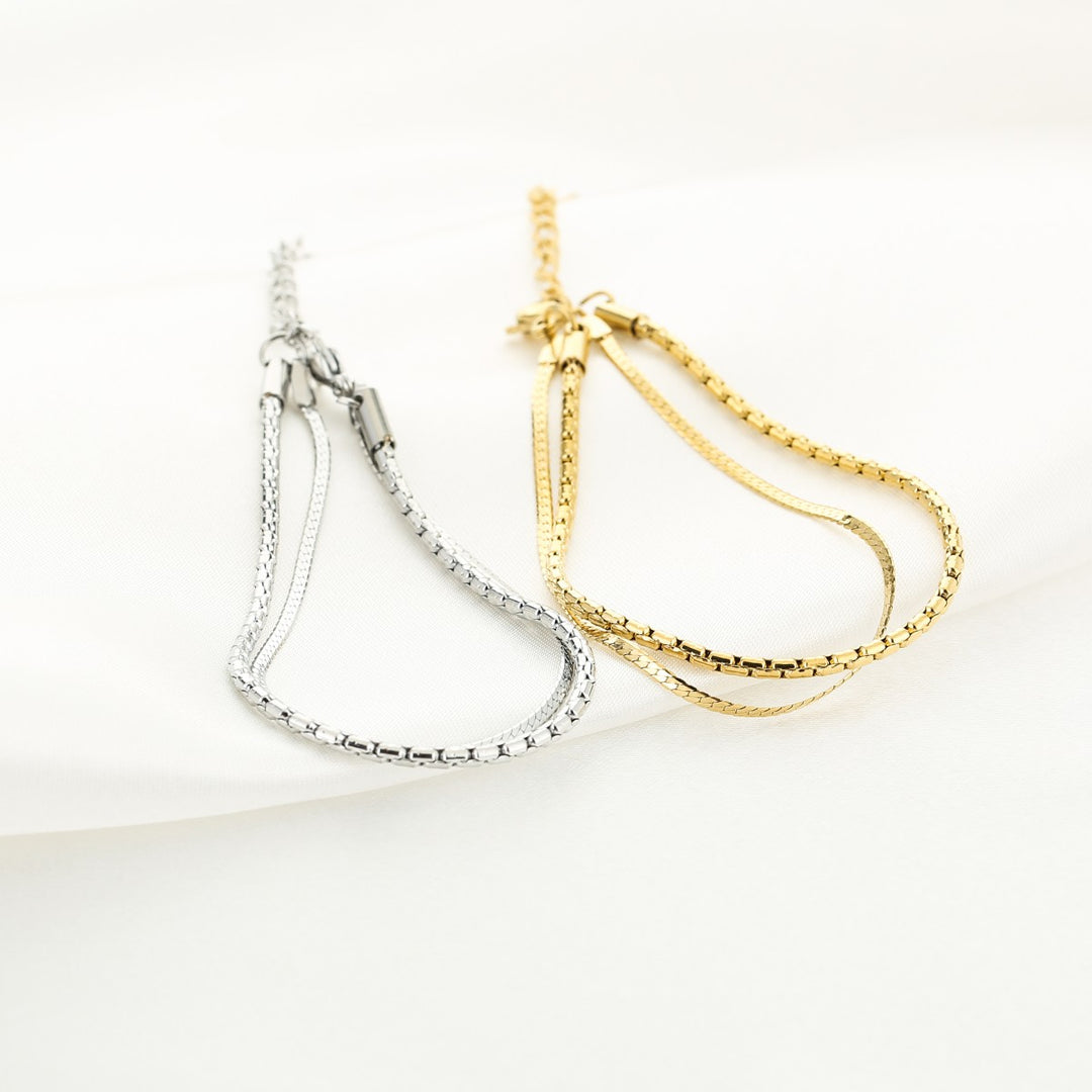 Armband Dubbel Classy Goud
