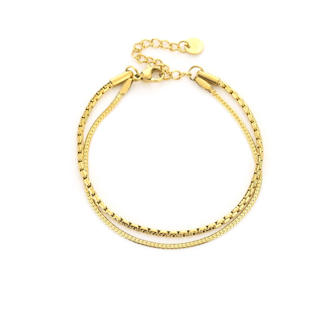 Armband Dubbel Classy Goud