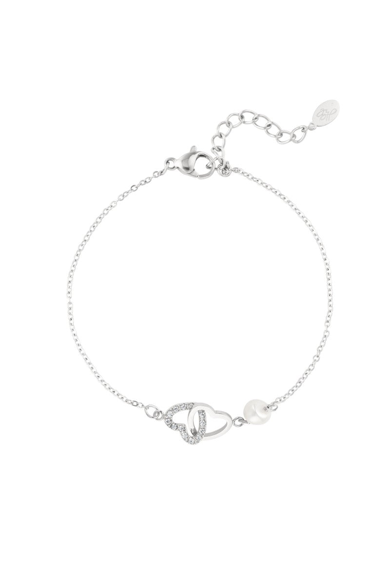 Armband Forever Hearts Zilver