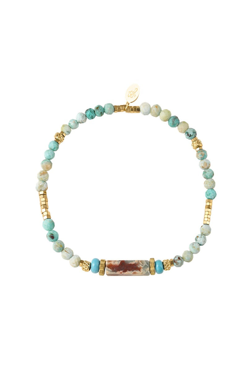 Armband Gem Stone Earth Turkoois