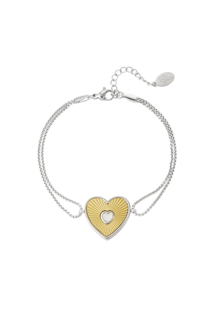 Armband Hart Valentijn Goud Zilver