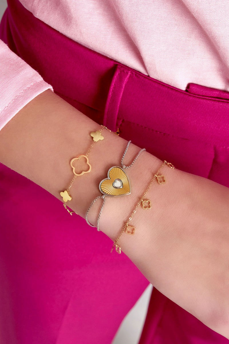 Armband Hart Valentijn Goud Zilver