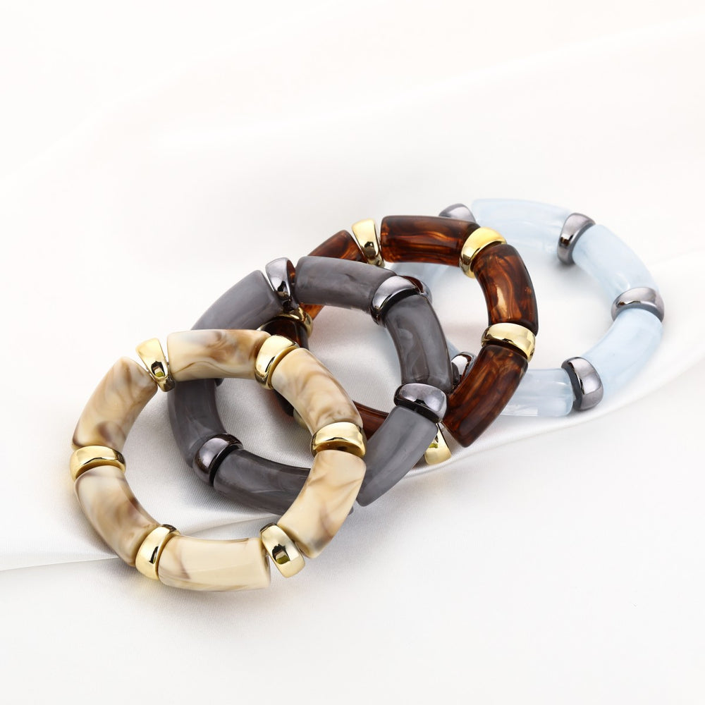 Armband Tube Luxe Bruin