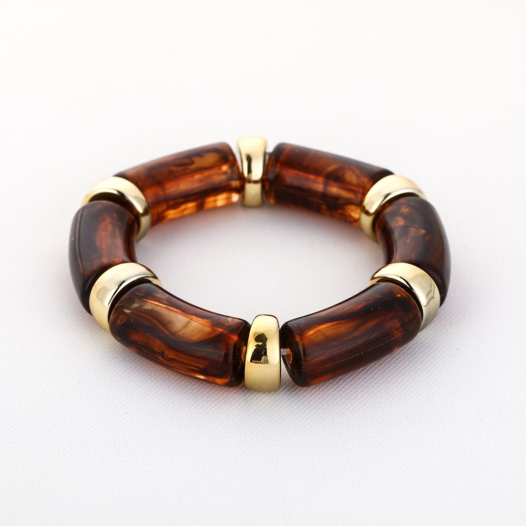 Armband Tube Luxe Bruin