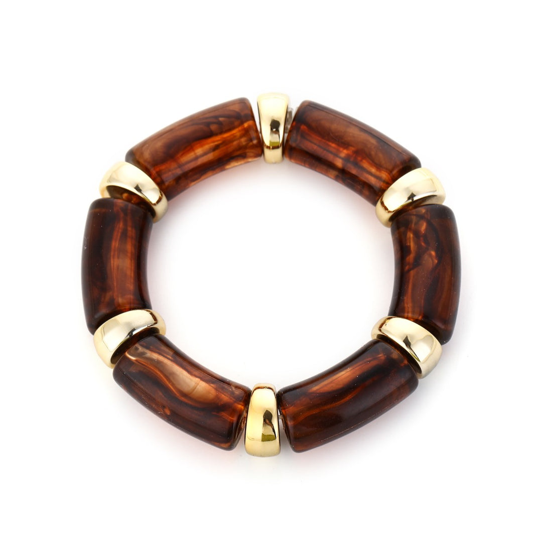 Armband Tube Luxe Bruin