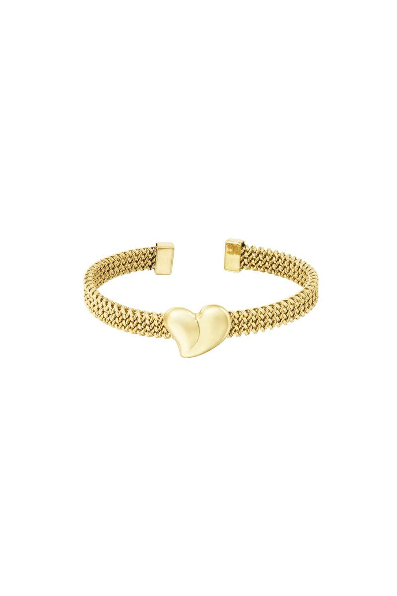 Bangle Armband Hart Goud