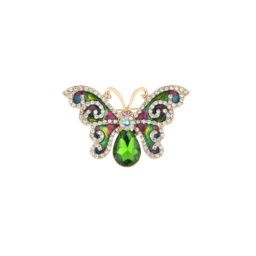 Broche Butterfly Sparkle Green