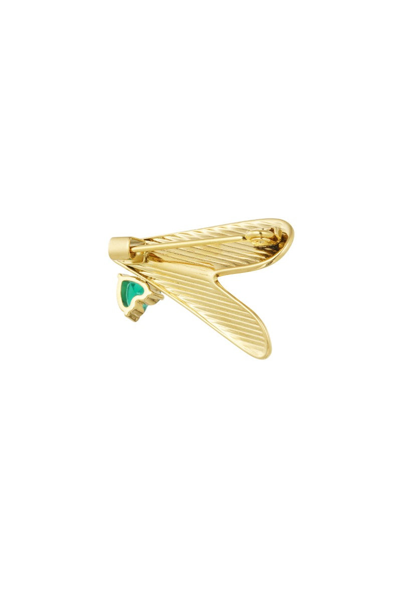Broche Love Green