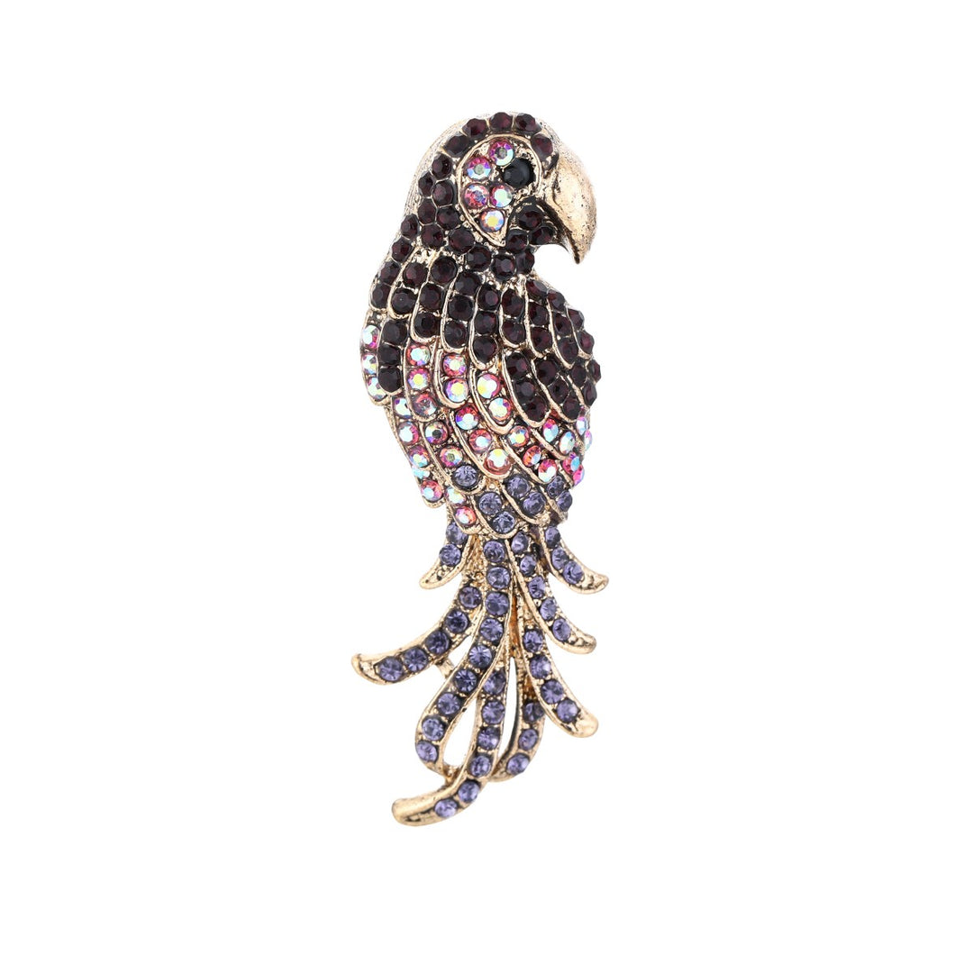 Broche Papegaai Purple