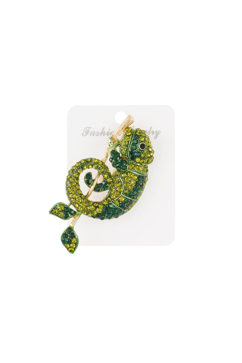 Broche Salamander Groen