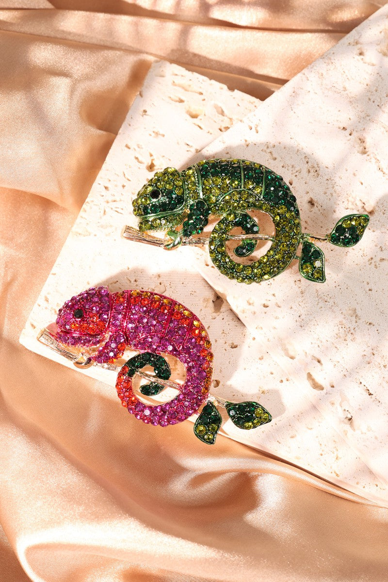Broche Salamander Groen
