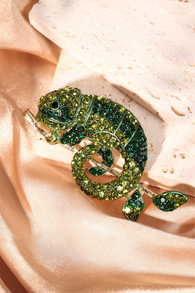Broche Salamander Groen