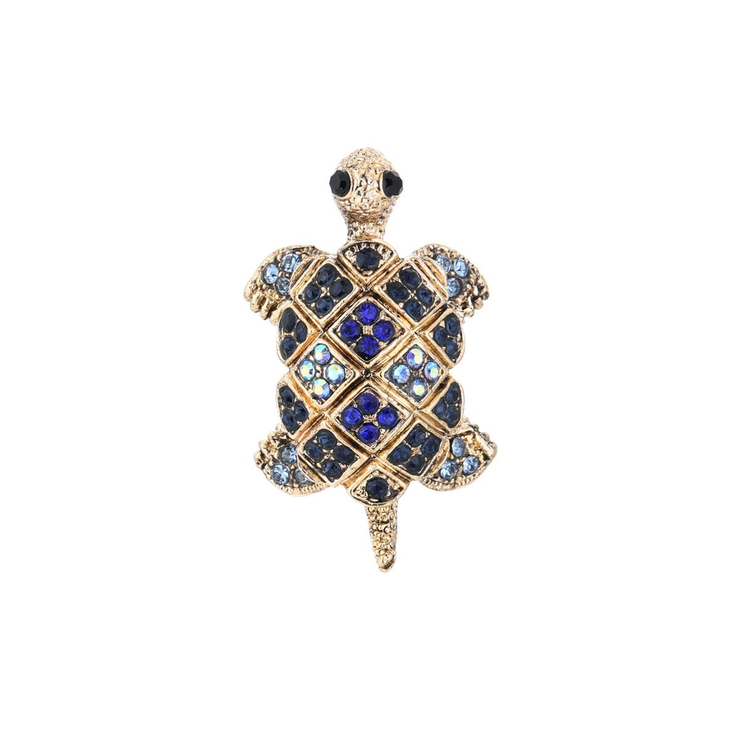 Broche Schildpad Blauw