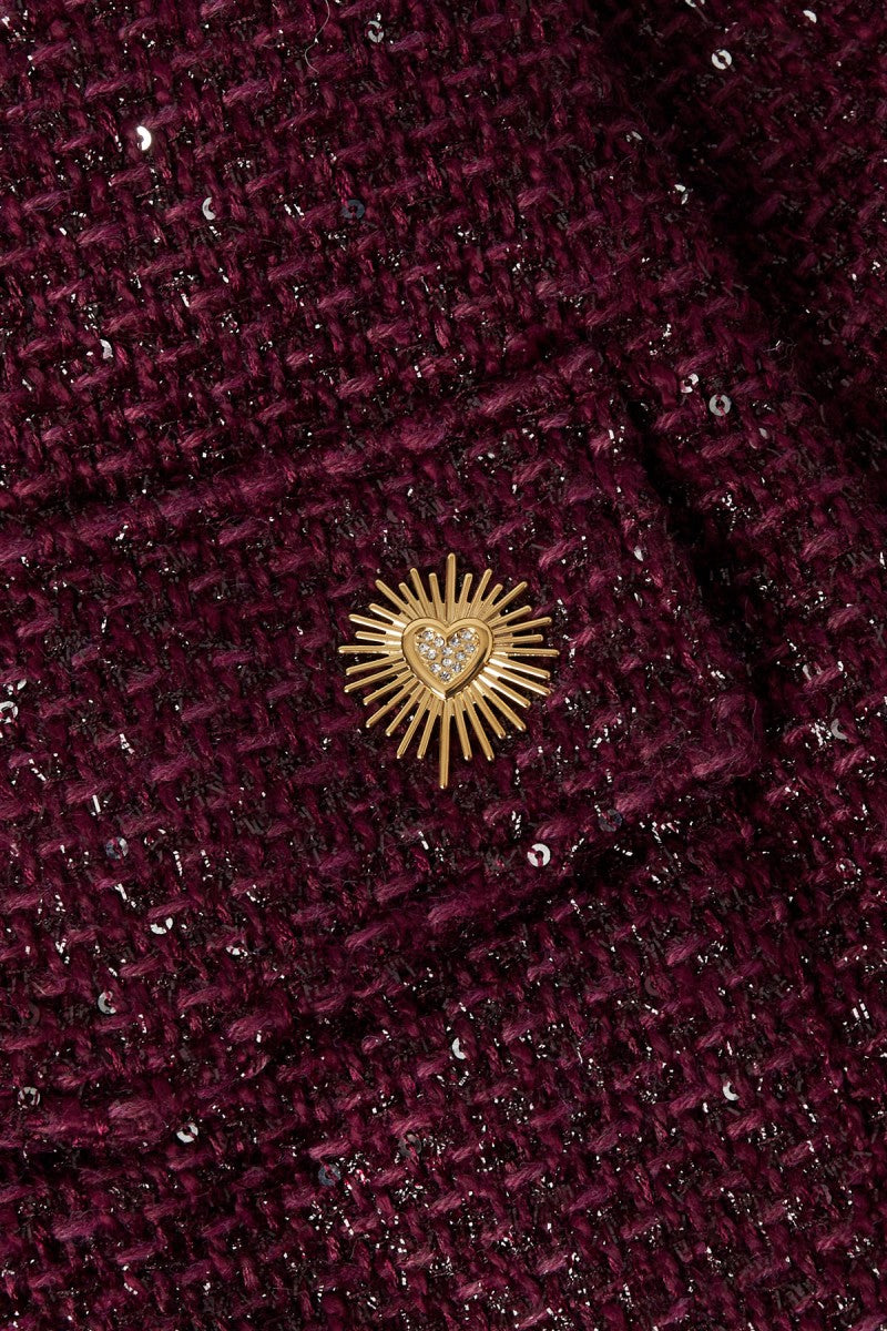 Broche Sparkling Heart Zilver