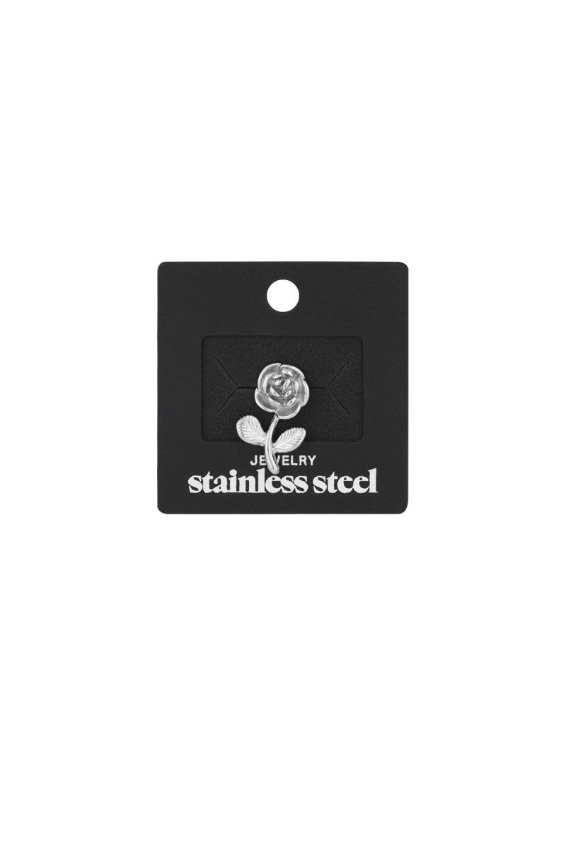 Broche Tiny Rose Zilver