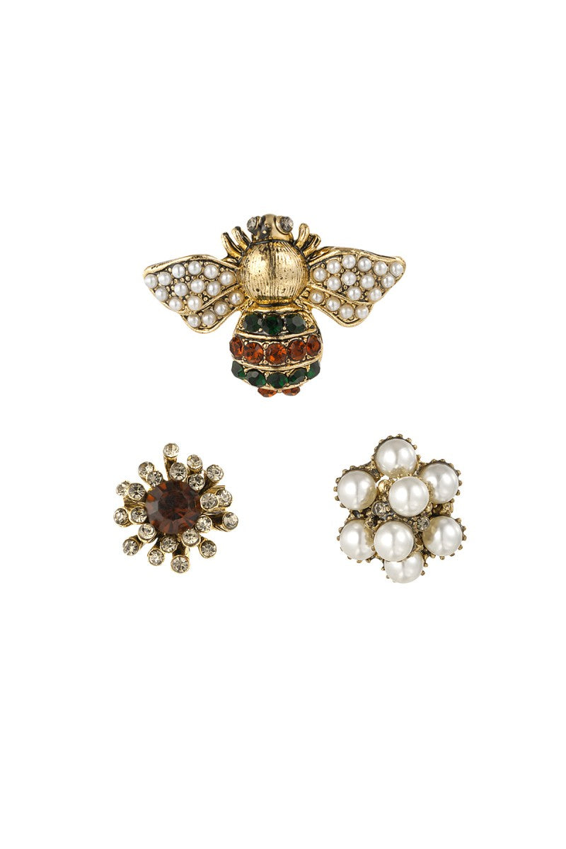 Broche Trio Busy Bee Multi