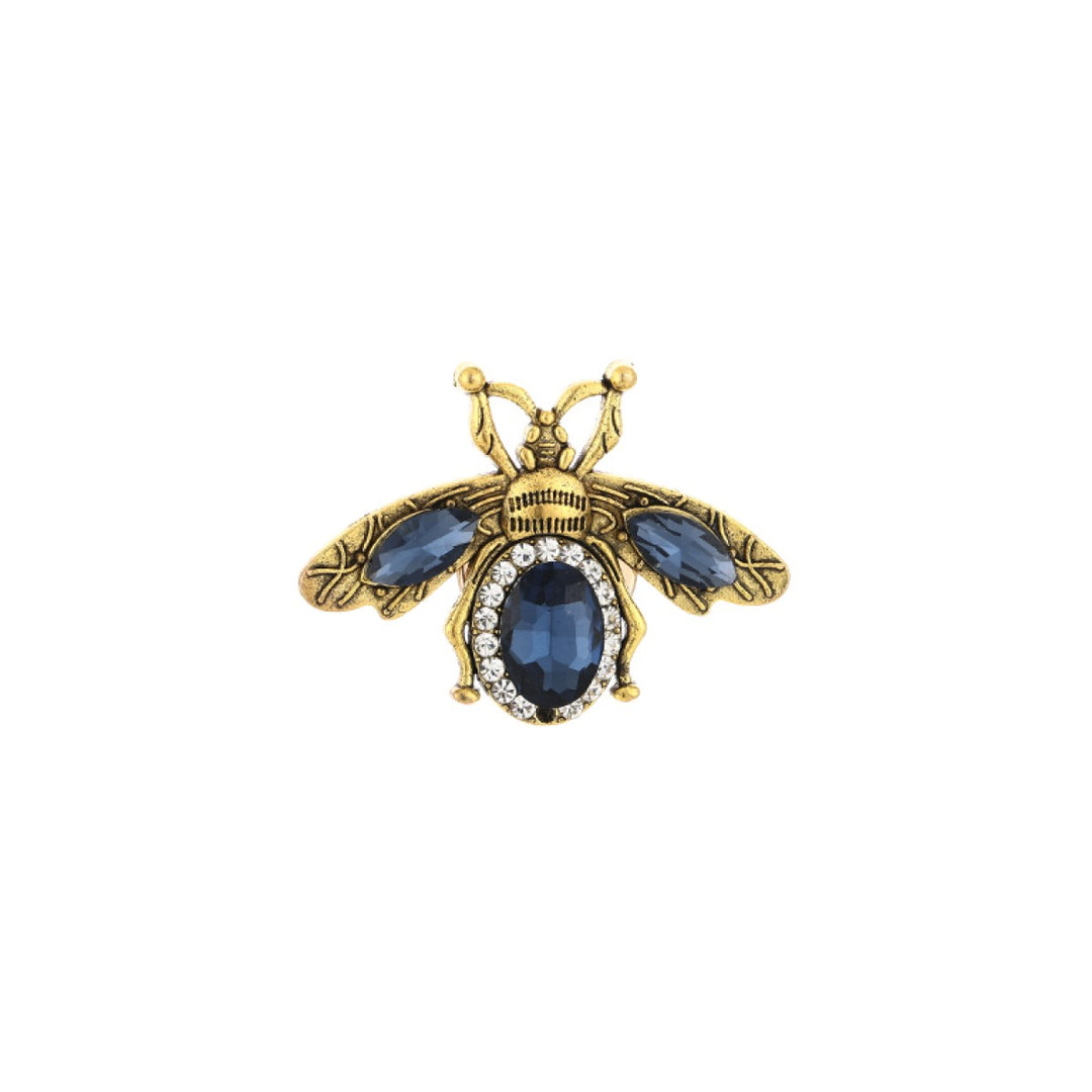 Button Cover Knoop Clip Bee Blue