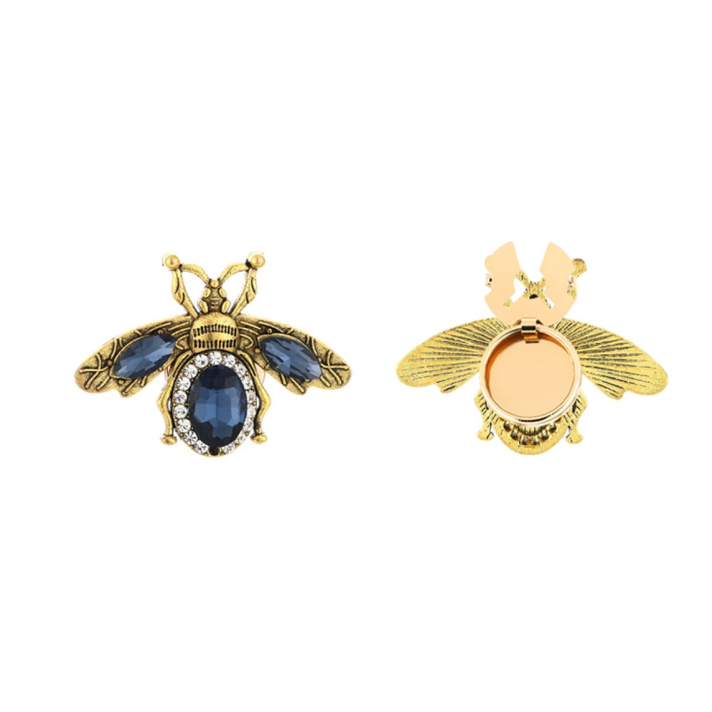 Button Cover Knoop Clip Bee Blue