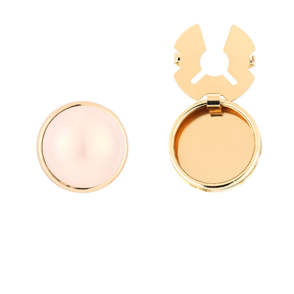 Button Cover Knoop Clip Pearl Pink