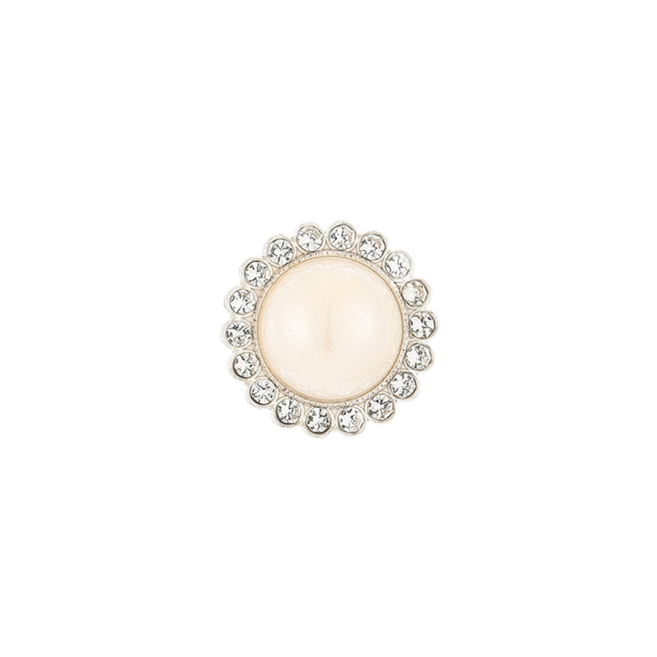 Button Cover Knoop Clip Pearl Strass