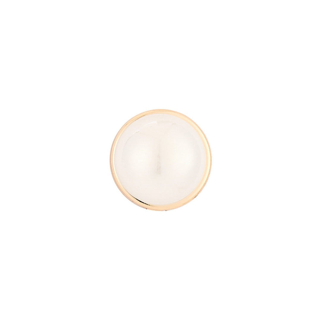 Button Cover Knoop Clip Pearl White