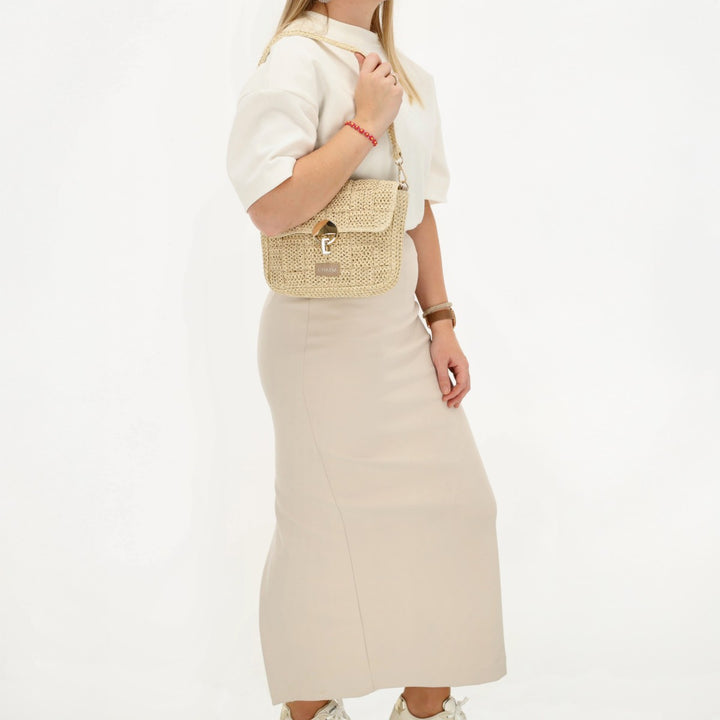 Charm London Margate Schoudertas Beige