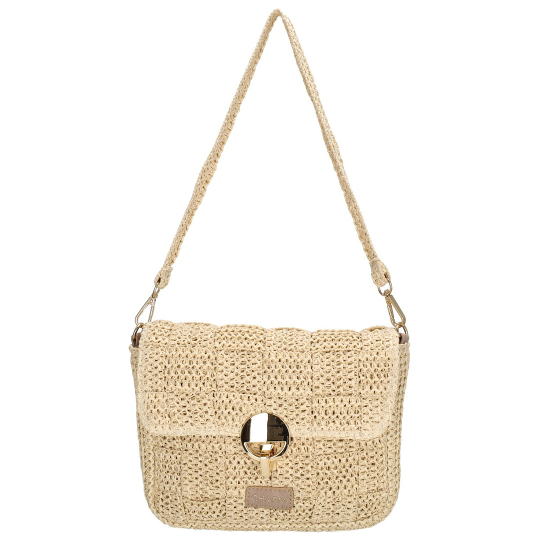 Charm London Margate Schoudertas Beige