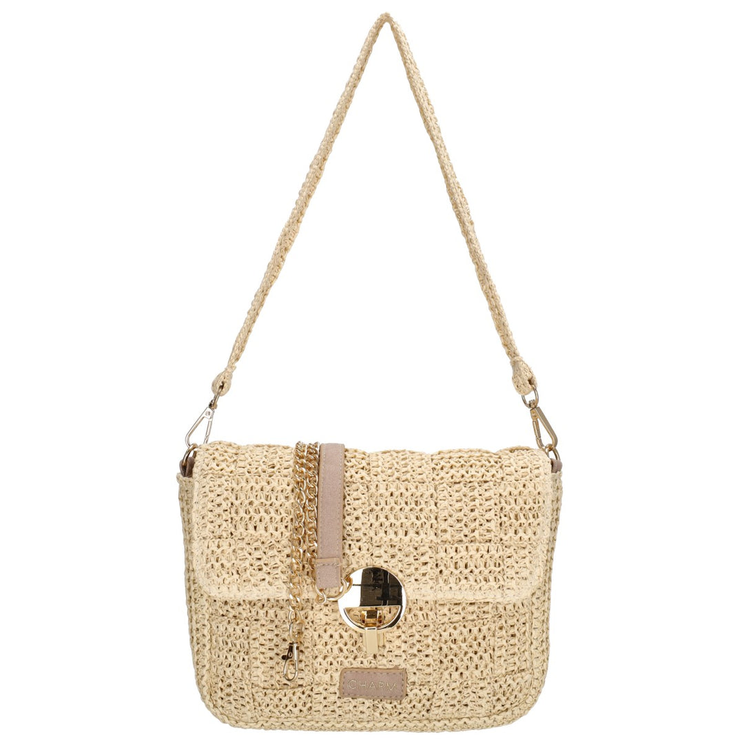 Charm London Margate Schoudertas Beige