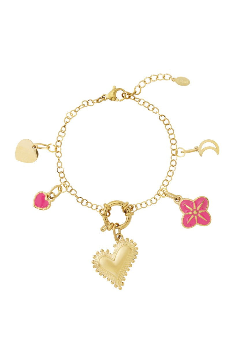 Diy Chunky Heart Armband