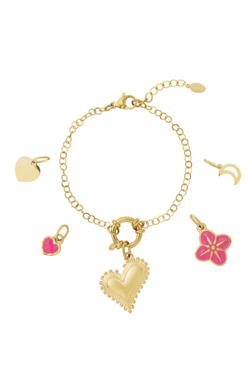 Diy Chunky Heart Armband