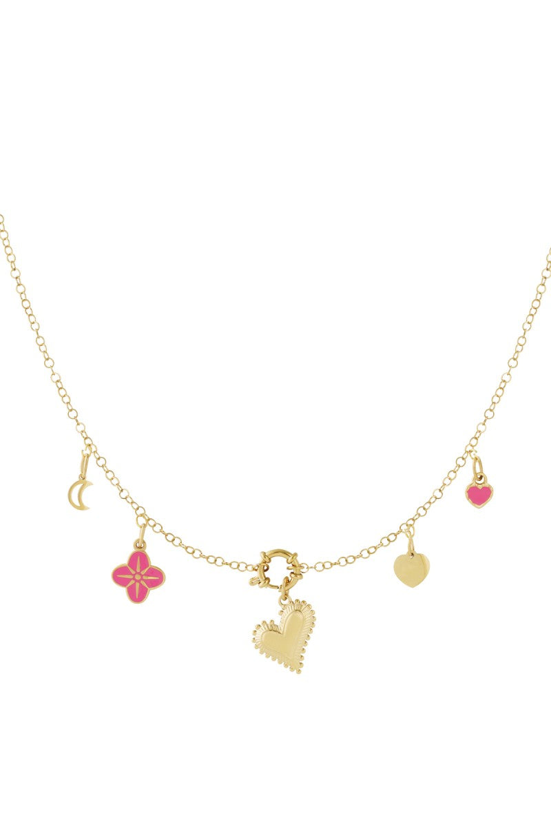 Diy Chunky Heart Ketting