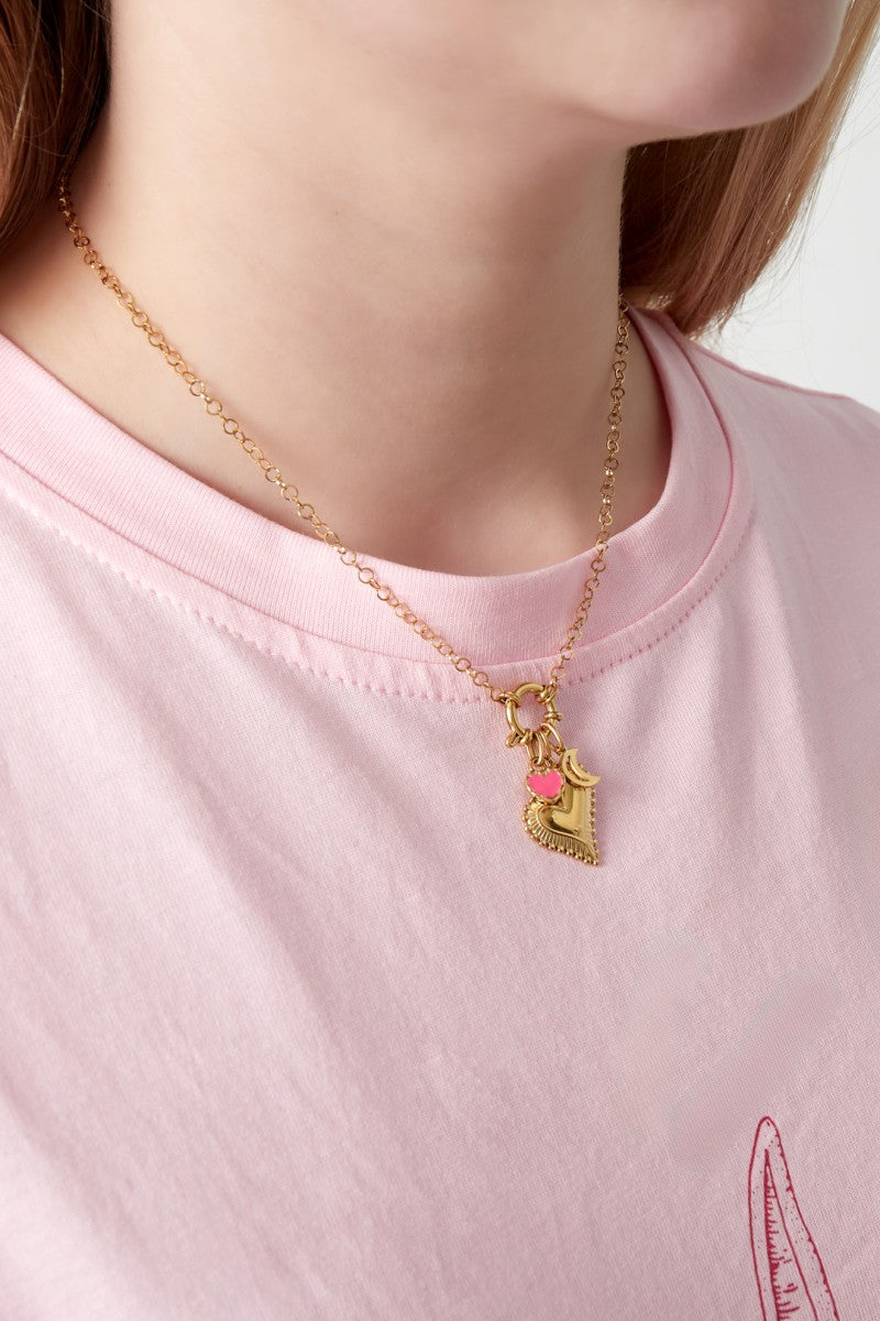 Diy Chunky Heart Ketting