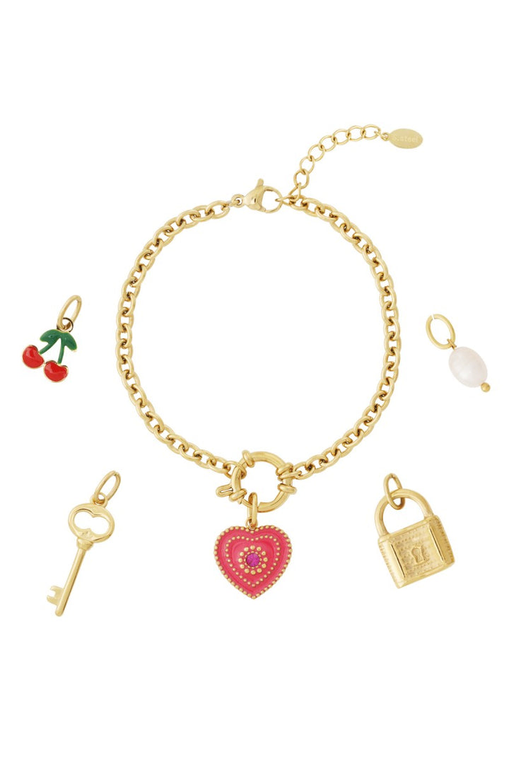 Diy Heart Cherry Armband