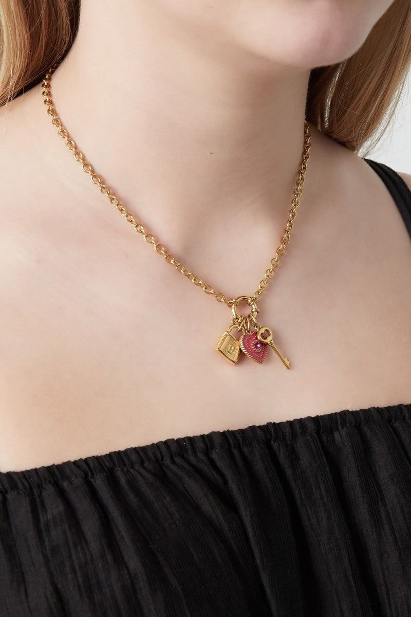 Diy Heart Cherry Ketting