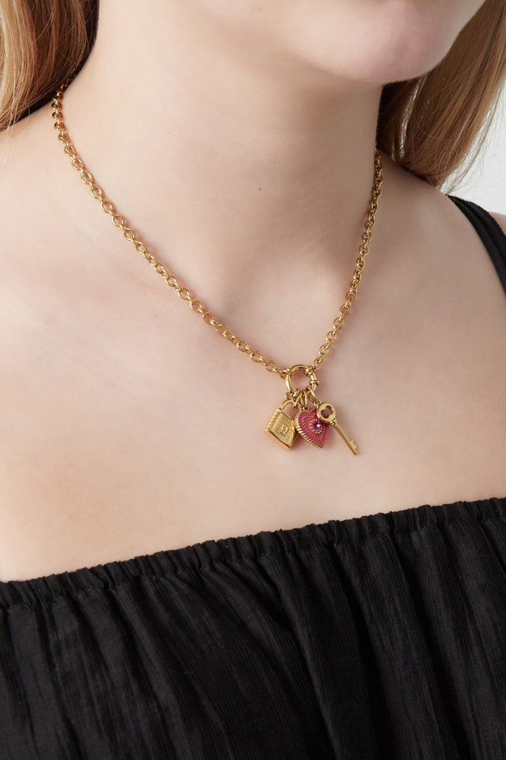 Diy Heart Cherry Ketting