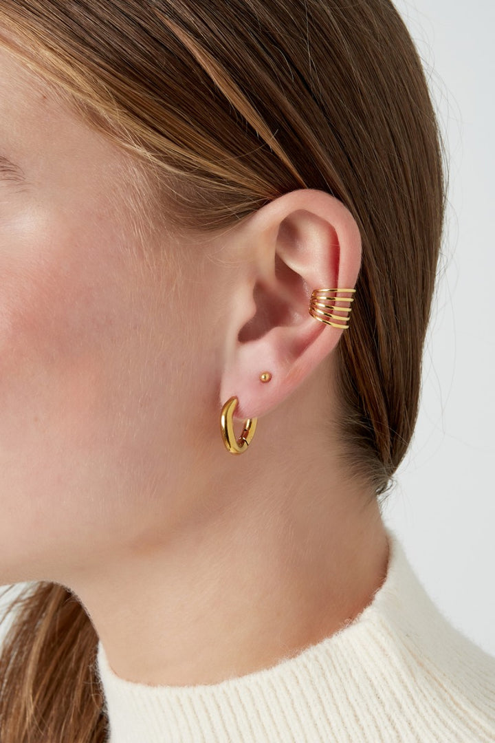 Earcuff Layered Luxe Goud