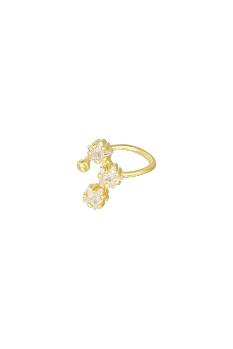 Earcuff Triple Sparkle Goud