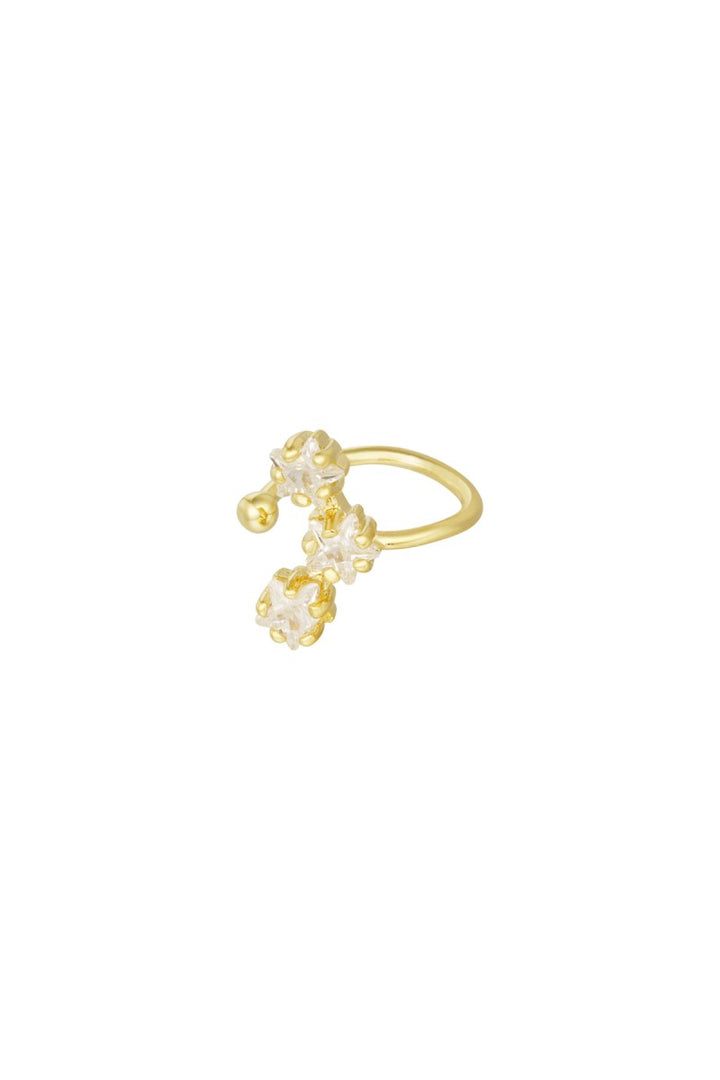 Earcuff Triple Sparkle Goud