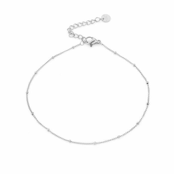 Enkelbandje Ball Chain Zilver