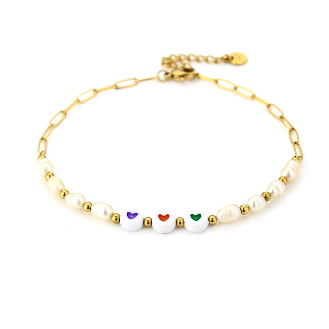Enkelbandje Colour Hearts