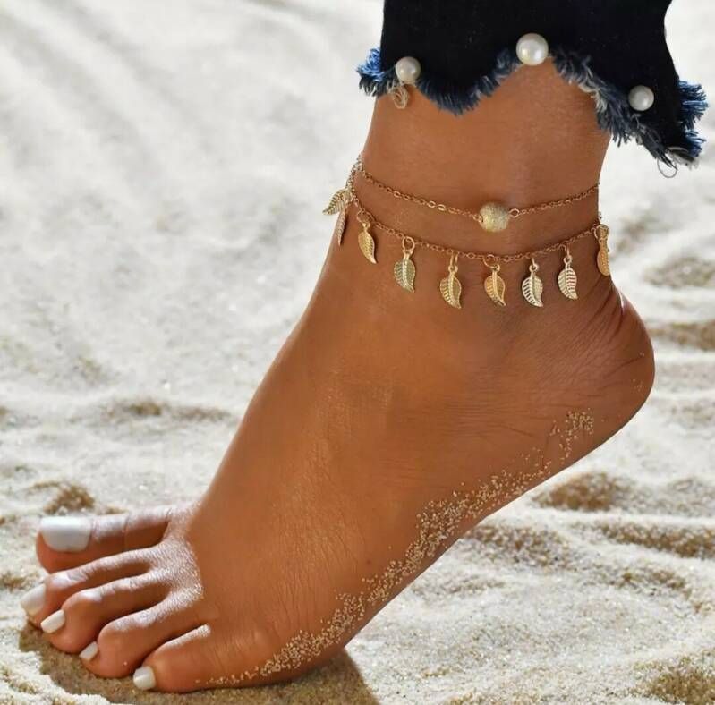 Enkelbandje Feathers Gold