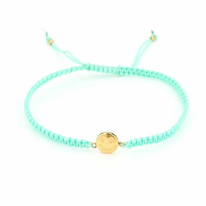 Enkelbandje One Size Smiley Mint