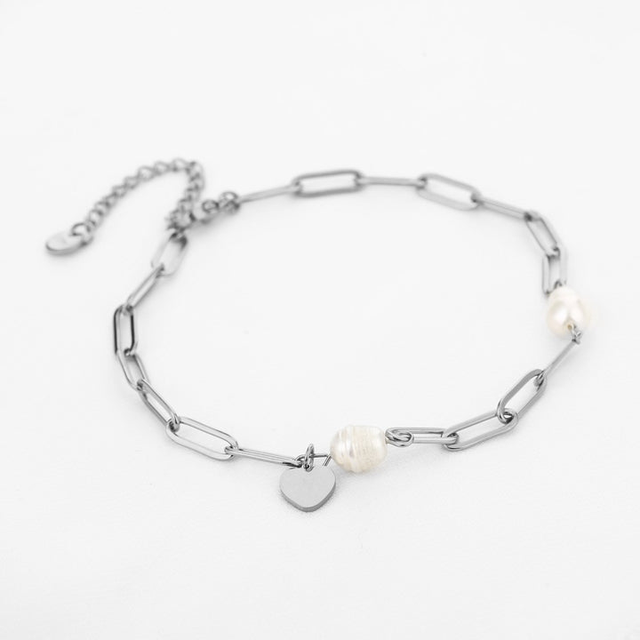 Enkelbandje Pearl Hearts
