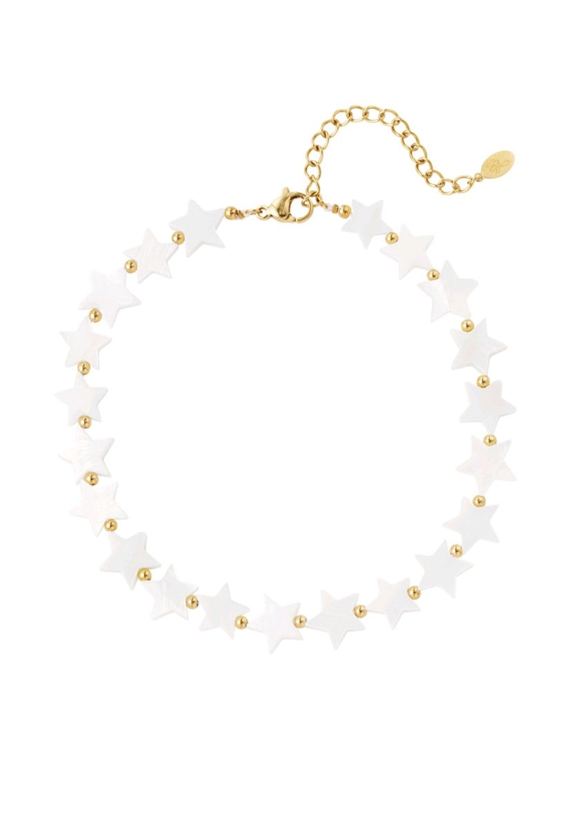 Enkelbandje Pearl Stars