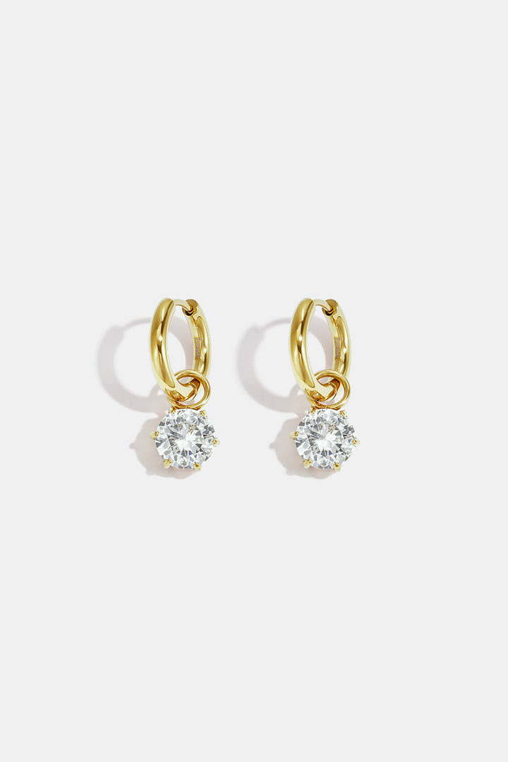 Oorbellen | Elegant Sparkle Round