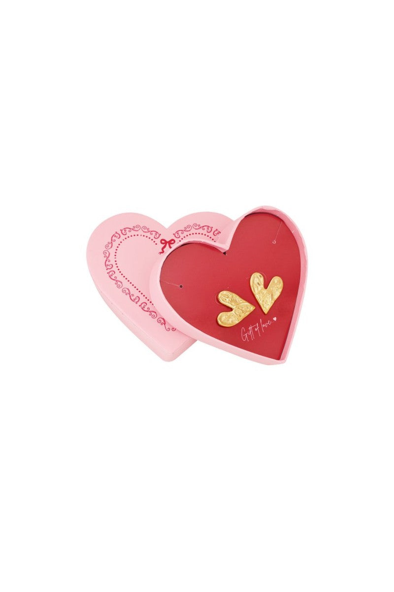 Gift Of Love Oorbellen Dunked Hearts Goud