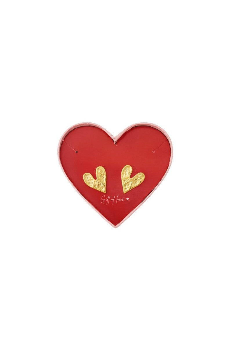 Gift Of Love Oorbellen Dunked Hearts Goud